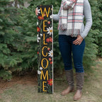 8"x48" Spring Welcome Sign for Front Porch, Hello Spring Porch Sign for Front Door Durable PVC Welcome Home Decorations for Outdoors p (Design 15) - Image 6