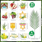 Thiccywoov 102 Pcs Happy Sukkot Party Decor Set, Hanging Ornaments - Image 3