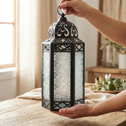 Vela Lanterns Decorative Indoor Fairy Light Candle Holder, Clear, L, 6-Pack - Image 6