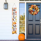 47" 2 in 1 Fall Welcome Porch Sign Halloween Wooden Decor - Image 6