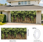 Bamboo Garden Garage Door Banner 6x13FT, Green Bamboo Fence Garage Door Cover, Large Outdoor Nature Decoration for Garage Doors, Patio & Yard - Image 3