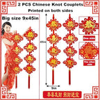 99 Pcs Chinese New Year Decorations 2026 Red Chinese Knot Set and Chinese Couplet with Chinese Knot Pendant Hanging Ornaments for Lunar New Year of The Horse Home Decor - Image 3