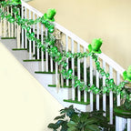 BlcTec 9.85 FT St Patrick's Day Garland with 50 LED Green Lights, Battery Operated Irish Garland Lights with 8 Lighting Modes & Waterproof for Home, Porch, Front Door, Table, Mantle Décor, 1Pack - Image 4