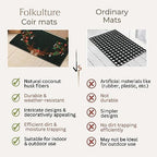 Folkulture Christmas Door Mat Outdoor, Eco Friendly Christmas Door Mats for Front Door, 28 X 16 Inch Welcome Matt or Doormat for Home Entrance, Durable & Anti Slip Coir Door Mats (Reindeer) - Image 6
