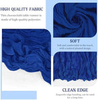 12 Pack 120 Inch Royal Blue Cheesecloth Table Runner Boho Rustic Gauze Sheer Romantic 10 FT Long Cheese Cloth Table Runner for Bridal Baby Shower Wedding Party Birthday Holiday Home Easter Decor - Image 3