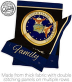 Air Force Proudly Family Burlap Garden Flag - Set Wall Hanger Armed Forces USAF United State American Military Veteran Retire Official - House Banner Small Yard Gift Double-Sided 13 X 18.5 - Image 7