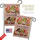 Gnome Sweet Burlap Burlap Garden Flag Set Wall Hanger Life Home Flower Vintage Rustic Everyday Floral Classic Small Decorative Gift Yard House Banner Double-Sided Made In USA 13 X 18.5 - Image 3