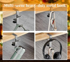 Fireplace Garland and Stocking Holder, 2 in 1 Mantel Hangers, Essential Christmas & Xmas Decoration (White, 6pcs) - Image 7