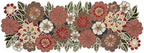 Beaded Table Runner Decorative Hand Glitz Rustic Farmhouse for Fall Harvest aurumn Thanksgiving Christmas - 13x36 Inch - Maroon Multi - Image 6