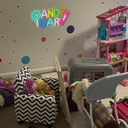 Candy Bar Neon Sign Colorful LED Night Wall Light Decor for Lollipop Store - Image 2
