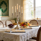 Amyhill 4 Pcs Eid Mubarak Ramadan Kareem Table Decor Ramadan Mubarak Letter Wooden Tabletop Centerpiece Islamic Decoration Sign for Home Office Party Decorations - Image 6
