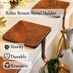 Tandefio 6 Pcs Christmas Stocking Holders for Mantle, Vintage Copper - Image 5