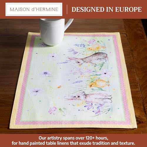Maison d' Hermine Placemats Set of 4 Reusable 100% Cotton (13"x19") - Image 2