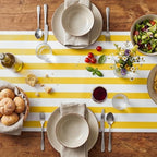AmazingSpark Striped Table Runner Roll,Yellow,50' Long X 16" Wide - Image 4