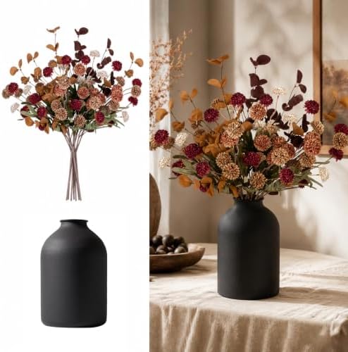BLOSMON Fall Brown Flowers for Centerpieces, Dining Room Table Decoration by Blosmon