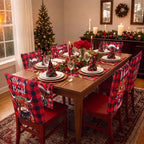 Newtay 13 Pcs Christmas Table Runner Placemats and Dining Chair Cover Set - Image 4