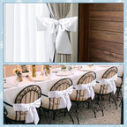VitalCozy 24 Pcs White Wreath Sash Cotton Blank Ribbon - Image 6