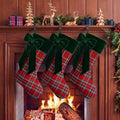 Thiccywoov 3 Pack Tartan Plaid Christmas Stockings 20'', Red, Green by Jgiusenfg