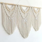 Achart Macrame Wall Hanging Large- Boho Wall Decor- large wall art- Wall Decor Living Room- Macrame Tapestry Boho Decor for Bedroom (Beige-V) - Image 4