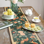ISAENNE Designer Vintage Linen Long Table Runner,102"x12"-Mitchell - Image 5