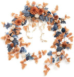 Ling's moment Navy Blue Artificial Flower Garland Wedding Arch 9 FT by LingsMoment