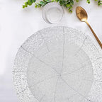 Lightnpro Handmade Beaded Placemats Set of 4 – 13 Inch Round Whitish Silver Charger Mats | Handcrafted Artisan Table Accessories, Rustic Farmhouse Glitz Decorative Dining Table Décor - Image 5