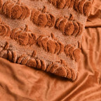 Horaldaily Fall Caramel Orange Pumpkin Faux Fur Throw Blanket 60x80 - Image 5