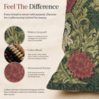 William Morris Chrysanthemum Multi Tapestry Throw Pillow Cover 16 x 16 in - Image 5