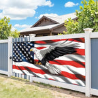 6 * 13FT Eagle flag 4 of July Garage Door Cover Decorations Independence Day Garage Door Banner for Outdoor Indoor Patriot Party Photography Backdrop - Image 5