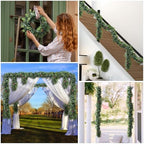 Fake Hanging Plants 11Pc-20 Artificial Ivy Vines, UV Resistant Greenery Ivy Leaves Garland with Flowers for Wedding Outdoor Decoration Home Indoor Wall Décor - Image 7