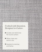 Chilewich Basketweave Placemats, Woven Rectangle Placemats Set of 4 - Image 3