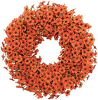 20 Inch Fall Wreaths for Front Door, Autumn Floral Outdoor Wreath by LAIMENNI