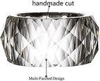 Crystal Napkin Ring Holders - 2 Inch Set of 12, Table Party Wedding Set Christmas Decorations for Dinner - Image 2