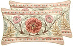 patdrea Vintage Velvet Throw Pillow Cover,Set of 2,12"x20"-Kulom C by patdrea