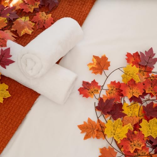 CQURE 16 Pack Fall Garland, Total 126Ft Artificial Autumn Maple Leaves Garland Hanging Vines, Thanksgiving Halloween Harvest Decor for Fireplace Mantle Table Indoor Outdoor - Image 6