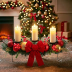 Meekoo 3 Pcs Fall LED Candle Holder Centerpiece Thanksgiving Decoration - Image 5
