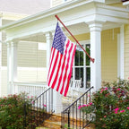 ZMTECH Flag Pole - Upgraded Bracket,(2 Packs) 6 FT Stainless Steel Flag Poles for Outside House, Residential or Commerical, Tangle Free Flag Pole Kit for American Flag (Without Flag, Red) - Image 6