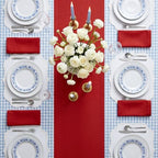 Solino Home 100% Pure Linen Dining Table Runner Red Woven, Fete 14 x 72 in - Image 3