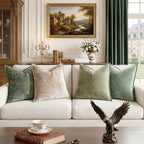 a moment Throw Pillow Covers 24X24 Inch 4 Packs,Soft Velvet Decorative Pillow Cases with 3D Ice Flower,Texture Modern Accent Cushion Covers for Sofa Couch Home Decor Quiet Oasis - Image 5