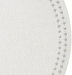 Bodrum Pearls Round Embroidered Placemats Set of 4 – 15" Elegant Table Mats for Dining, Weddings & Special Occasions, Decorative, Wipe-Clean Vinyl Placemats, Antique White/Silver - Image 3