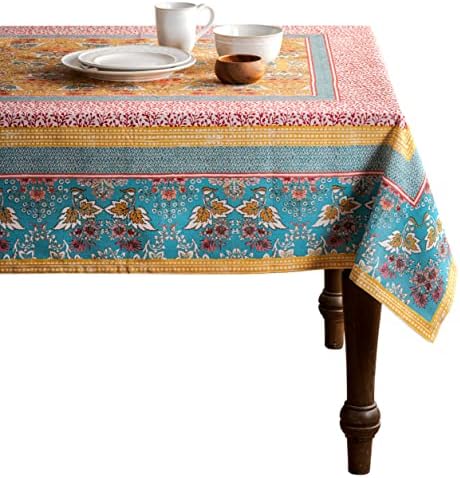 Maison d' Hermine Table Cloth Square Table Reusable 100% Cotton 54"x54" by MaisondHermine