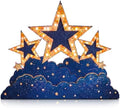Leinuosen 4 ft Star Cloud Starry Night Party Decorations Gold Under the Stars Cardboard Stand up Cutout Life Size Prom Homecoming Party Photo Prop Stand-up for Movie Night Awards Prom Birthday Parties by Leinuosen