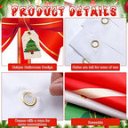 Oudain Christmas Garage Door Cover Red Bow Gift Box Design Backdrop - Image 3