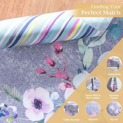 Maison d' Hermine Placemats Set of 4 Reusable 100% Cotton (13"x19") - Image 6