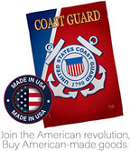Coast Guard House Flag - Pack Armed Forces USCG Semper Paratus United State American Military Veteran Retire Official USA Applique - Banner Small Garden Yard Gift Double-Sided Made In 28 X 40 - Image 5