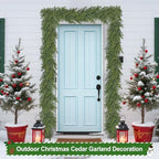 Artgar 6 Ft Realistic Christmas Cedar Garland, Thick Faux Green Garland - Image 6