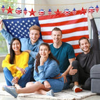 60 Pcs 4th of July Hanging Decoration Patriotic Hanging Ornaments Ball for Tree Red White Blue Stars Ball Ornaments America Flag Tree Decor Pendant for 250th Anniversary Independence Veteran Day Party - Image 6