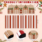 Tinideya 2 Pcs Large Gingerbread House Layered Doormat Christmas Front Mat - Image 2