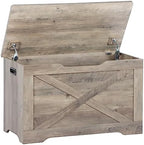 Timberer 31.5" Storage Chest, Wooden Storage Bench, Entryway Shoes Bench by Timberer