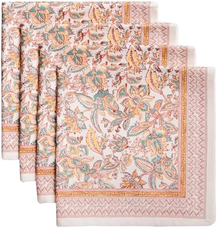 Maison d' Hermine Cloth Napkins Set of 4 Reusable 100% Cotton (20" x 20") by MaisondHermine